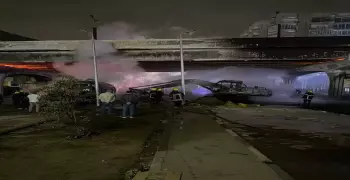 حريق مدينة نصر اليوم بالفيديو والصور