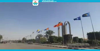 بـ«تغيير الأعلام».. جامعة حلوان تستعد لاستقبال وزيرا التعليم العالي والصحة (صور)