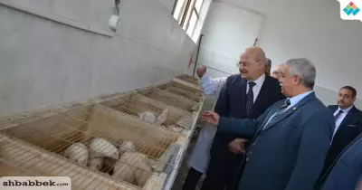 بالصور.. رئيس جامعة الزقازيق يفتتح وحدة بحوث حيوانات التجارب بطب بيطري