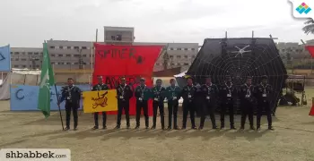 بيت العنكبوت.. خيمة طلاب حقوق القاهرة بمهرجان الجوالة (فيديو)