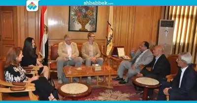 لتفعيل التعاون العلمي.. رئيس جامعة حلوان يستقبل وفد جامعة VGTU  ليتوانيا
