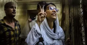 حبس ماهينور المصري بسبب تيران وصنافير