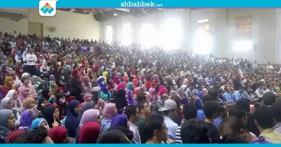 آلاف الطلاب في ندوة لأسرة المستقلين بتجارة القاهرة