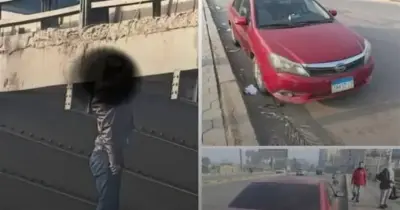 العثور على جثة شاب مشنوقة أعلى كوبري المظلات بشبرا الخيمة والتحقيقات جارية (صور)