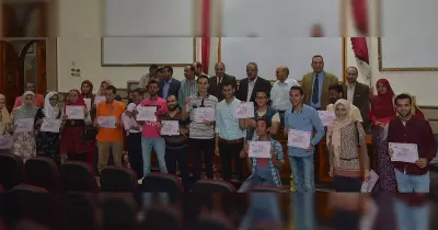 بحضور رئيس الجامعة.. تكريم المتدربين بصوت الأزهر (صور)