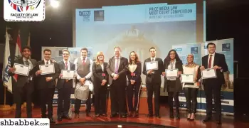 فوز كلية القانون بالجامعة البريطانية بالمركز الأول في مسابقة «المحاكمة الصورية بالشرق الأوسط»