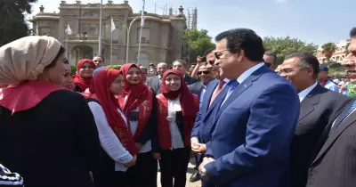 وزير التعليم العالي يفتتح العام الدراسي الجديد من جامعة عين شمس (صور)