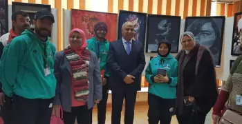 فوز جامعة عين شمس بالمركز الثالث في مسابقة الفنون التشكيلية بأسبوع شباب الجامعات