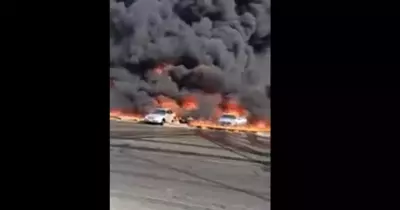 القصة الكاملة لحريق طريق الإسماعيلية بالقرب من موقف العاشر والخسائر التي خلفها (فيديو)