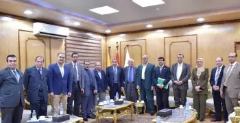 تركيب خط فايبر بمدن جامعة بني سويف