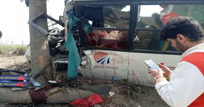 إصابة 8 طلاب في حادث انقلاب أتوبيس على طريق طنطا بالأسماء.. (صور)