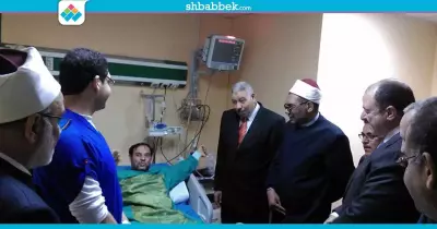 صور| وفد جامعة الأزهر  يزور مصابي وأهالي ضحايا تفجير طنطا والإسكندرية