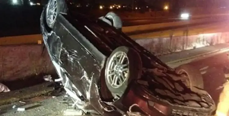  انقلبت بهم السيارة.. اللقطات الأولى لحادث الوفد القطري في شرم الشيخ 