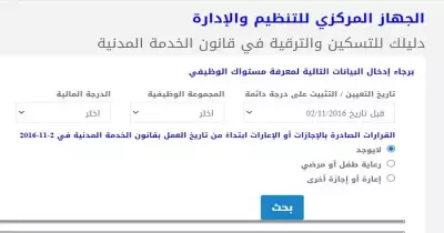 موقع التنظيم والإدارة ترقيات 2020.. الاستعلام عبر «promotion.coca.gov.eg»