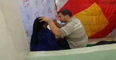 صور| جامعة المنوفية تجري الكشف الطبي على أهالي «منوف»