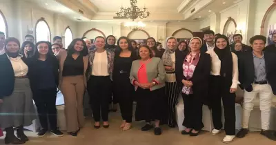 الجامعة البريطانية توعي طلابها برؤية مصر 2030 (صور)