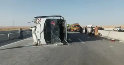 على غرار حادث المنوفية.. كارثة جديدة في البحيرة بعد إنقلاب ميكروباص بالعمالة الزراعية