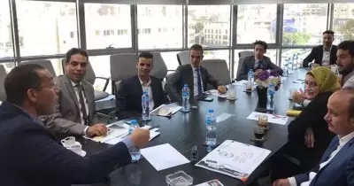 زيارة ميدانية لطلاب جامعة النهضة في جريدة اليوم السابع (صور)