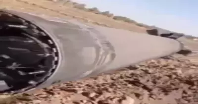 حقيقة فيديو سقوط صاروخ في أسوان