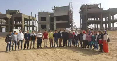 انطلاق الفوج السابع بجامعة المنصورة لزيارة المشروعات القومية الجديدة