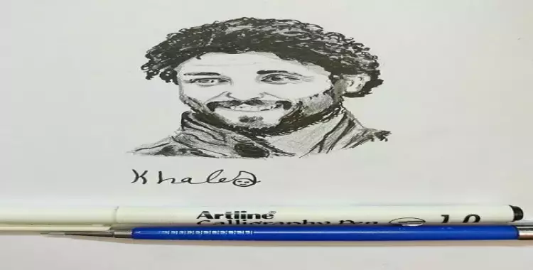  الرسم بالرصاص.. من مشاركات خالد محمد بجامعة حلوان (صور) 