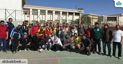 انطلاق دوري كرة القدم للعاملين بجامعة بني سويف
