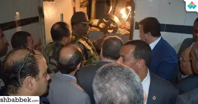 بالصور.. وزير التعليم العالي يزور موقع حادث «أسانسير» جامعة بنها