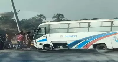 تفاصيل حادث أتوبيس السويس اليوم وسبب وقوعه وحالة المصابين (صور)