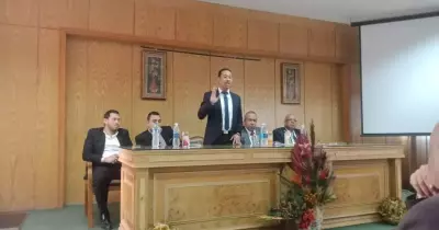 تنسيقية شباب الأحزاب تناقش التعديلات الدستورية مع طلاب جامعة حلوان (صور)
