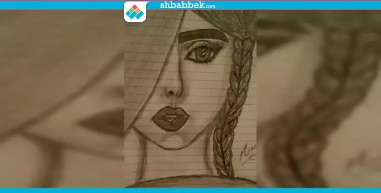  الطالبة منة عاطف.. تحترف الرسم بالرصاص في المواصلات 