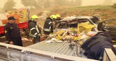 أسماء ضحايا حادث طريق السادات بالمنوفية