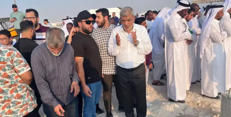  الظهور الأول لقيادات حماس في جنازة شهداء الضربة الإسرائيلية على قطر.. صور 