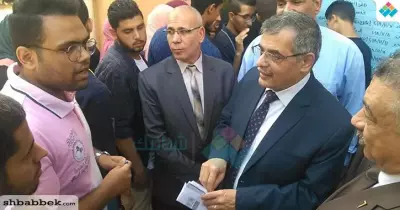رئيس جامعة بنها يتفقد إجراءات انتخابات اتحاد الطلاب «صور»