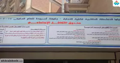 اختفاء مظاهر الدعاية لمرشحي اتحاد طلاب «تجارة أسيوط» ورعاية الشباب تعلن عن أنشطتها
