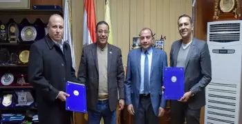 تدريب طلاب جامعة بني سويف في مجموعة تيتان مصر للأسمنت