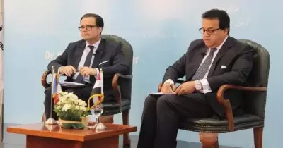 مؤتمر صحفي لوزير التعليم العالي والسفير الفرنسي حول إعادة تأسيس الجامعة الفرنسية بالقاهرة