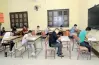 عدد طلاب النظام القديم والمكفوفين الذي يؤدون امتحانات اللغة الأجنبية الثانية والعربي اليوم
