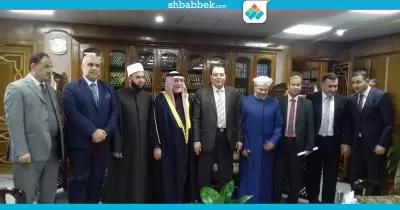 صور| وفد عراقي يزور جامعة الأزهر لبحث التعاون العلمي