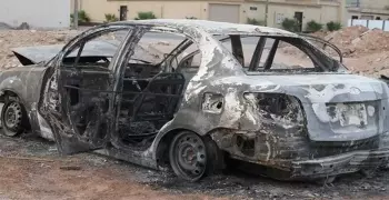 النار تلتهم مواطنا مصريا وطفليه داخل سيارة في السعودية
