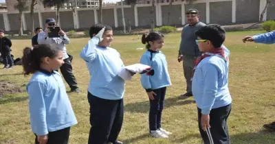طلاب «مدرسة النيل» يتعرفون على الفنون الكشفية في جامعة المنيا