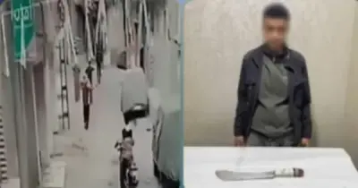 ضبط المتهم بالتعدي على طليقتة بسلاح أبيض في الشارع بالغربية