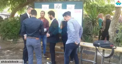 الأسر الطلابية تستقبل طلاب جامعة بنها بالأغاني الوطنية