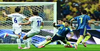 نتيجة مباراة كولومبيا اليوم أمام أوزبكستان في تصفيات كأس العالم 2026
