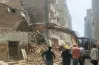 انهيار عقار طنطا.. سقوط السقف على مسنة ونجلها (صور)