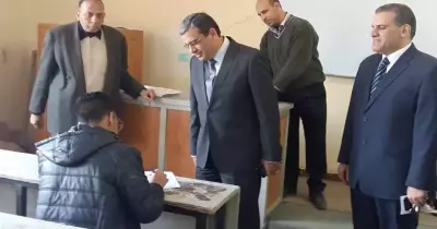قيادات جامعة بنها تتفقد لجان الامتحانات في 5 كليات