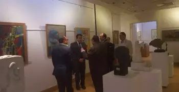 وزير التعليم العالي يتفقد كلية الفنون الجميلة بجامعة حلوان (صور)