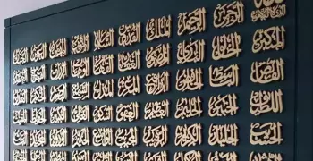 مطوية أسماء الله الحسنى للصف الرابع فصل ثالث 1446
