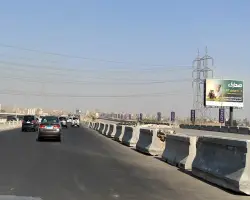 غلق كلي أعلى محور 26 يوليو والطريق الدائري اتجاه كوبري 15 مايو