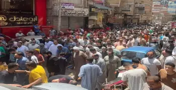 صلاة الغائب على الشاب أحمد حمدي غريق رأس البر.. مشهد مهيب