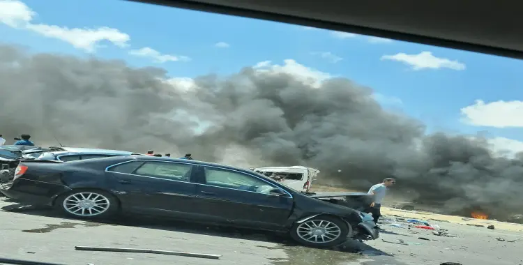  عدد إصابات حادث الضبعة مطروح اليوم وخسائر بالسيارات 